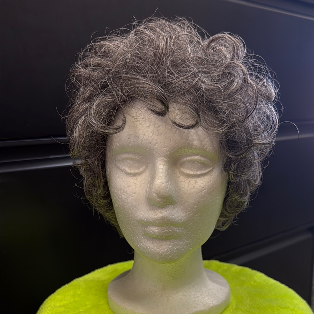 Curly Gray Wig